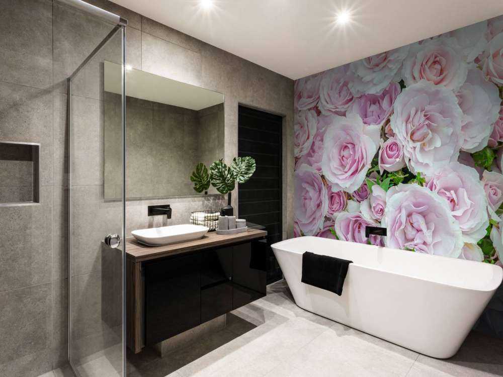 Rose colorate bianche e rosa