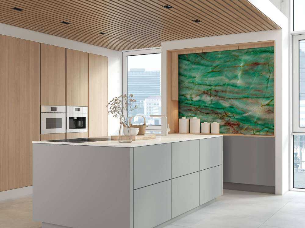 Marmo a strisce verdi