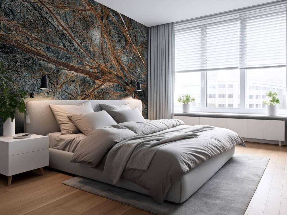 Marmo grigio con struttura venosa dettagliata