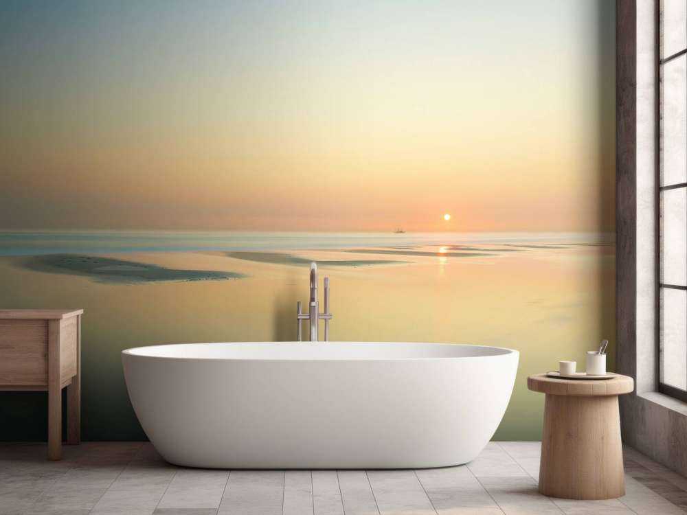 Tramonto sulla spiaggia