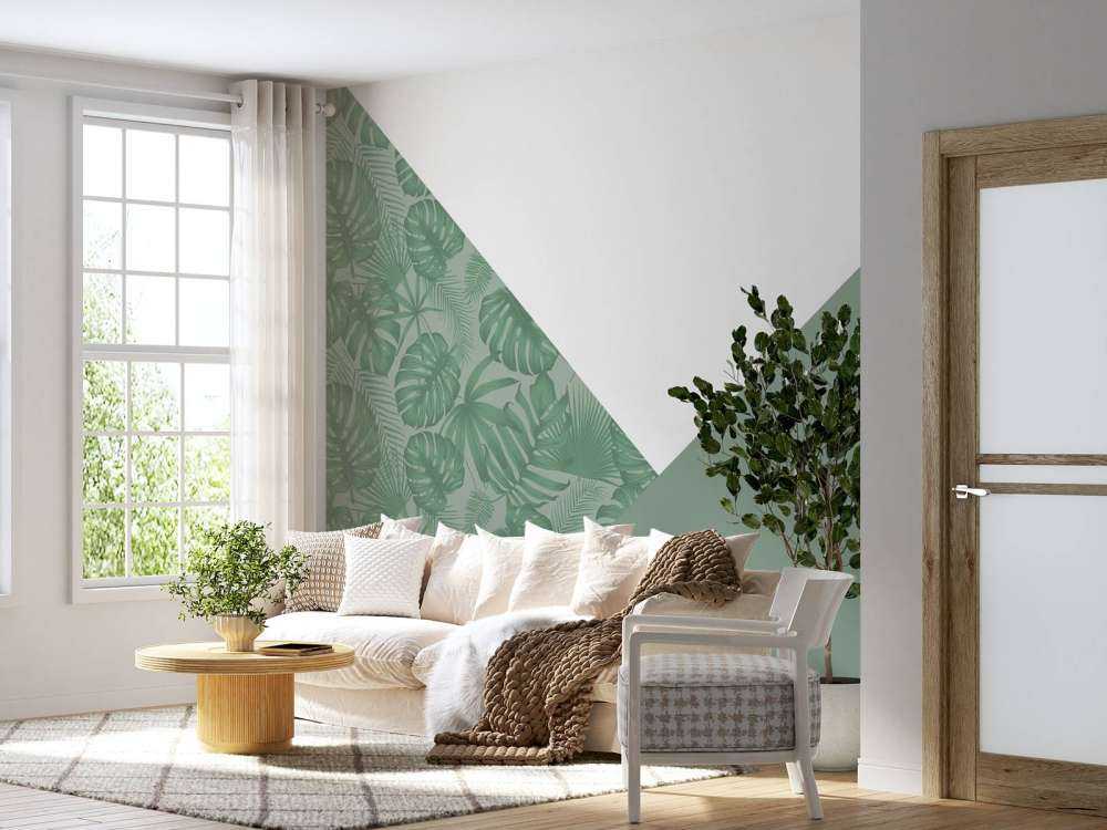 Triangoli con motivo a giungla