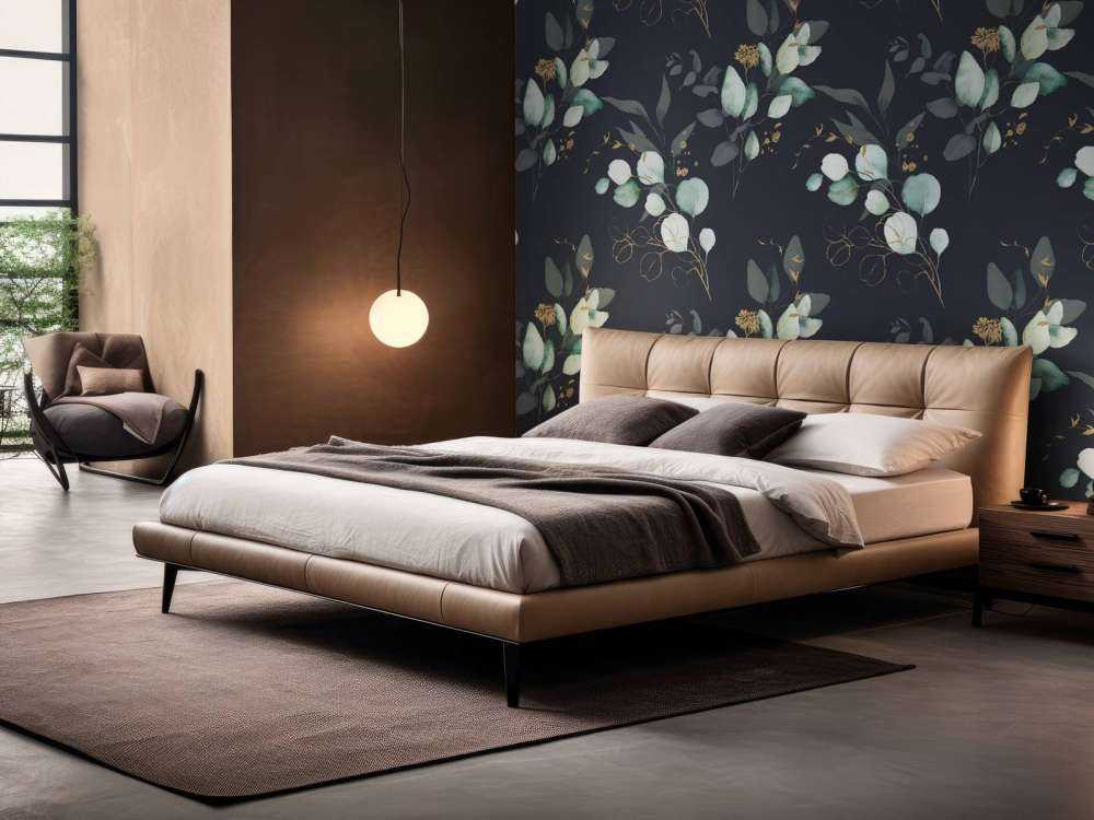 Foglie blu scuro con oro