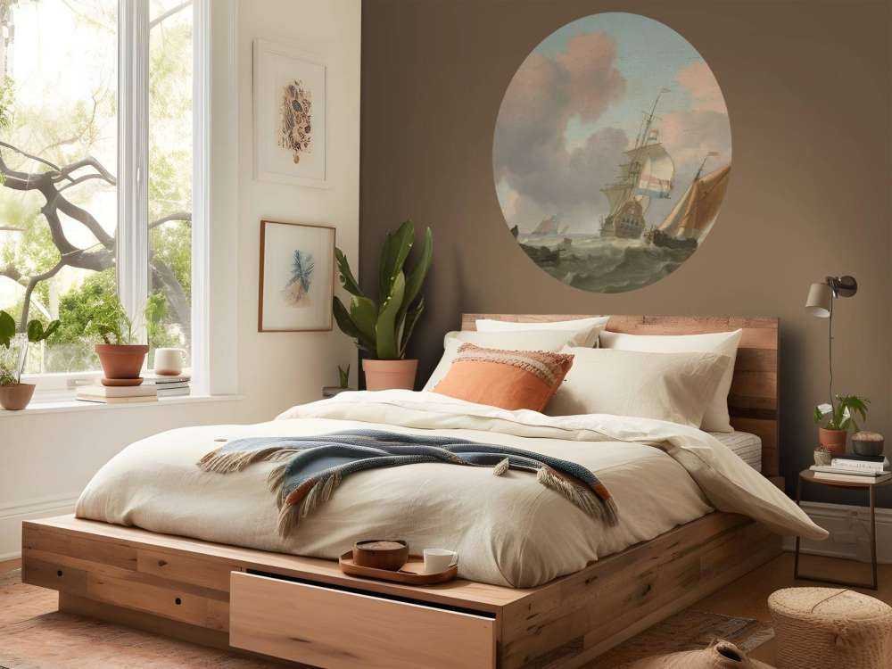 Mare roccioso con le navi