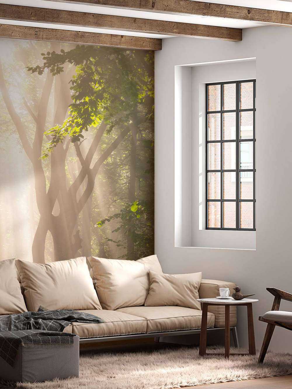 Torsione albero nella foresta