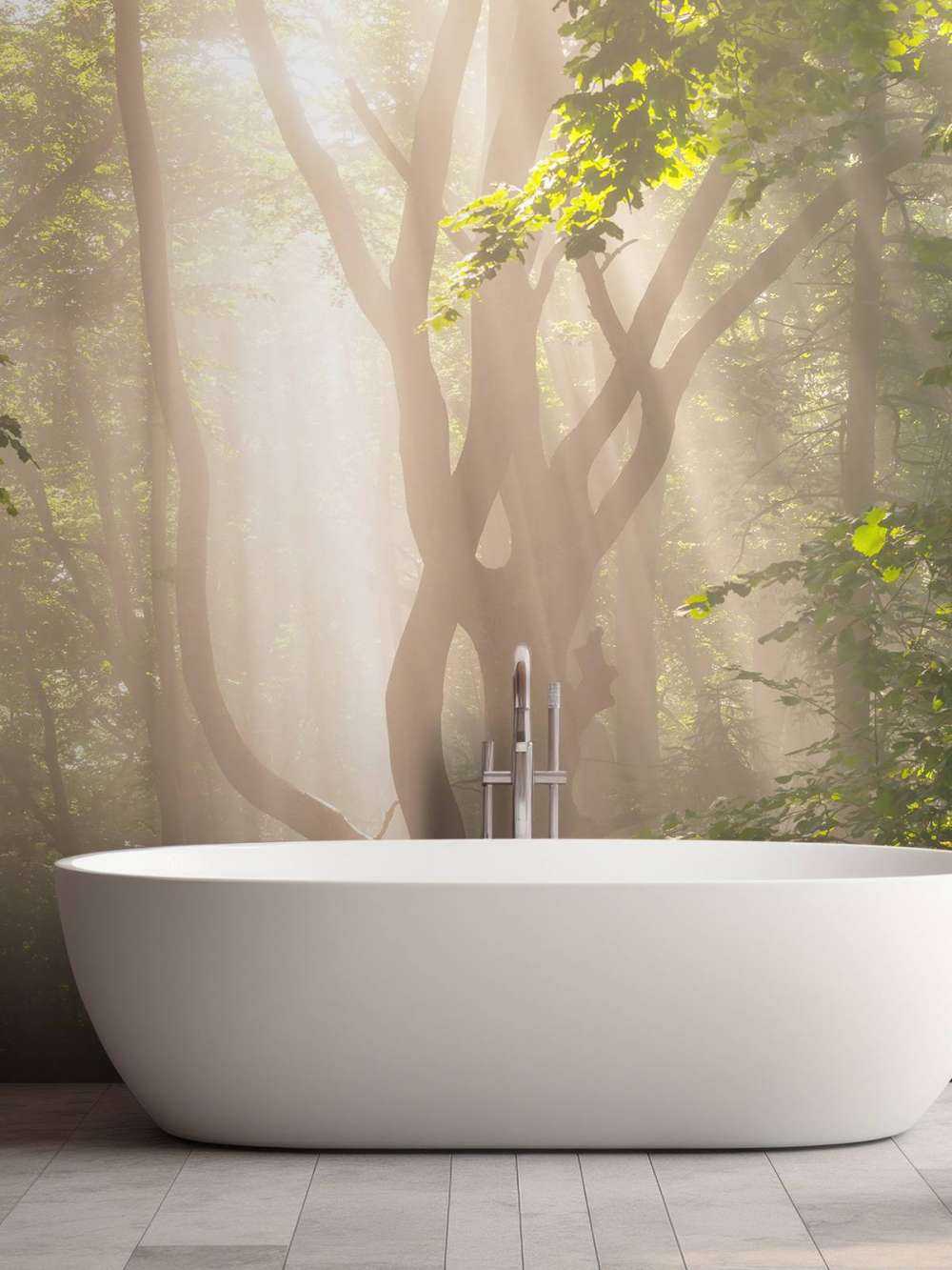 Torsione albero nella foresta