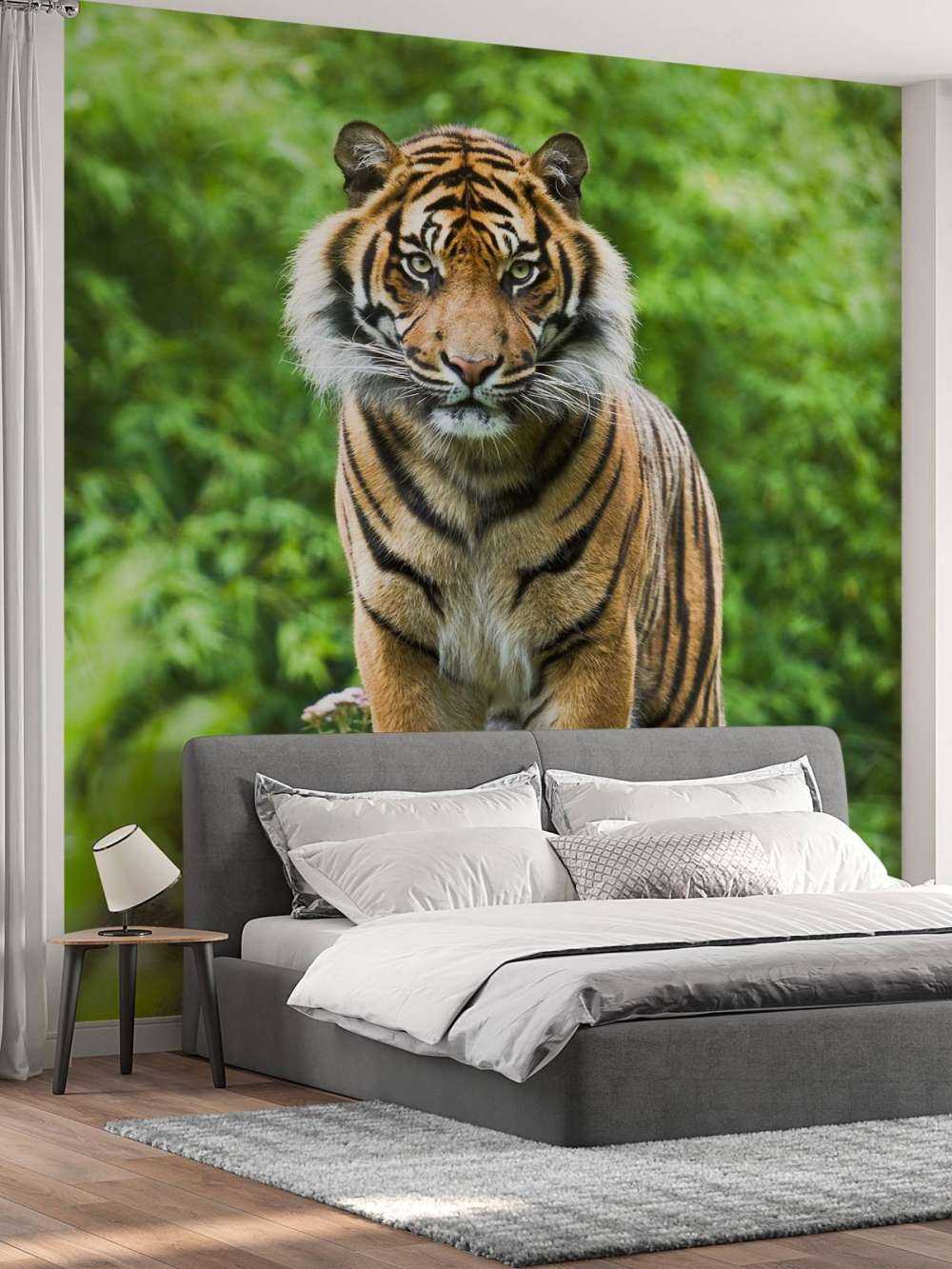 Tigre in piedi su una pietra