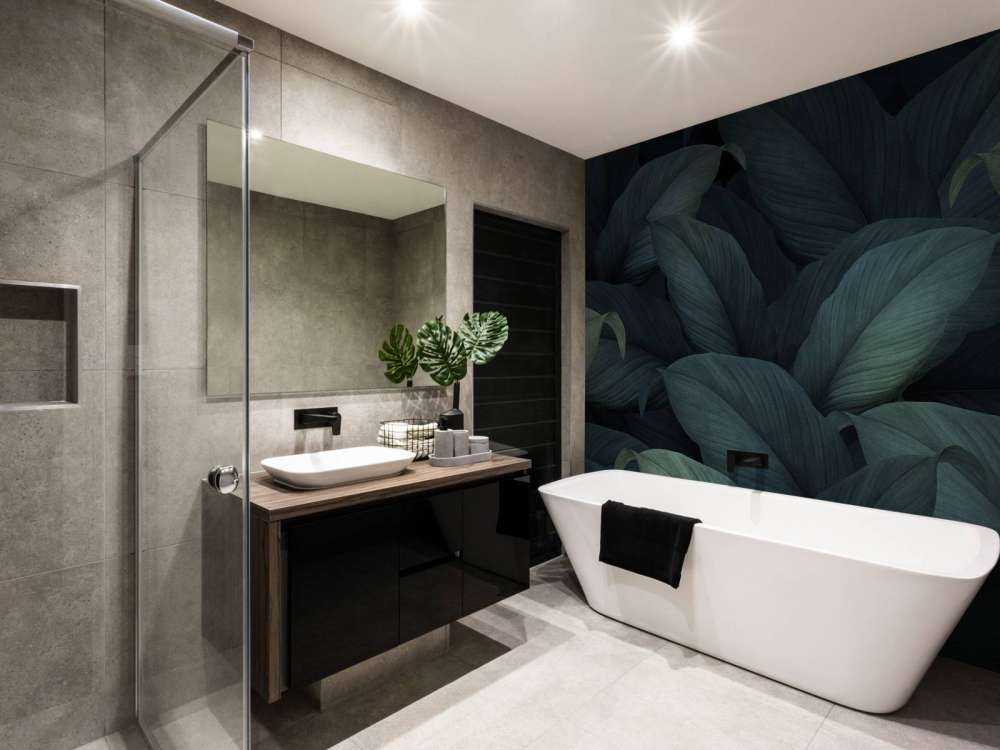 Foglie verdi tropicali