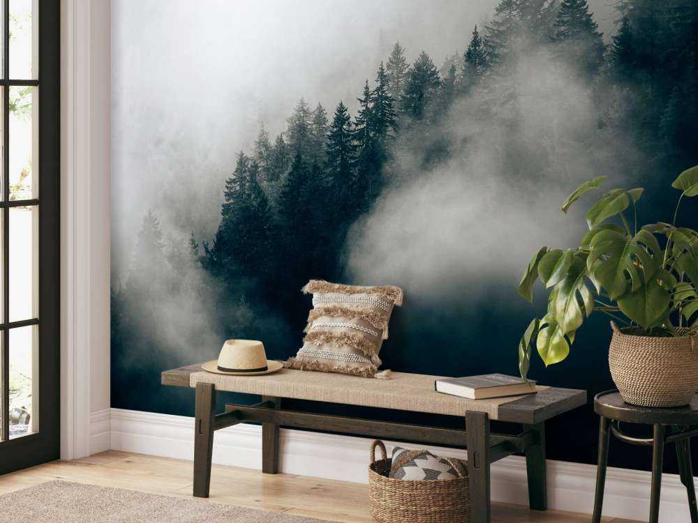 Mattina nebbiosa sulle Alpi