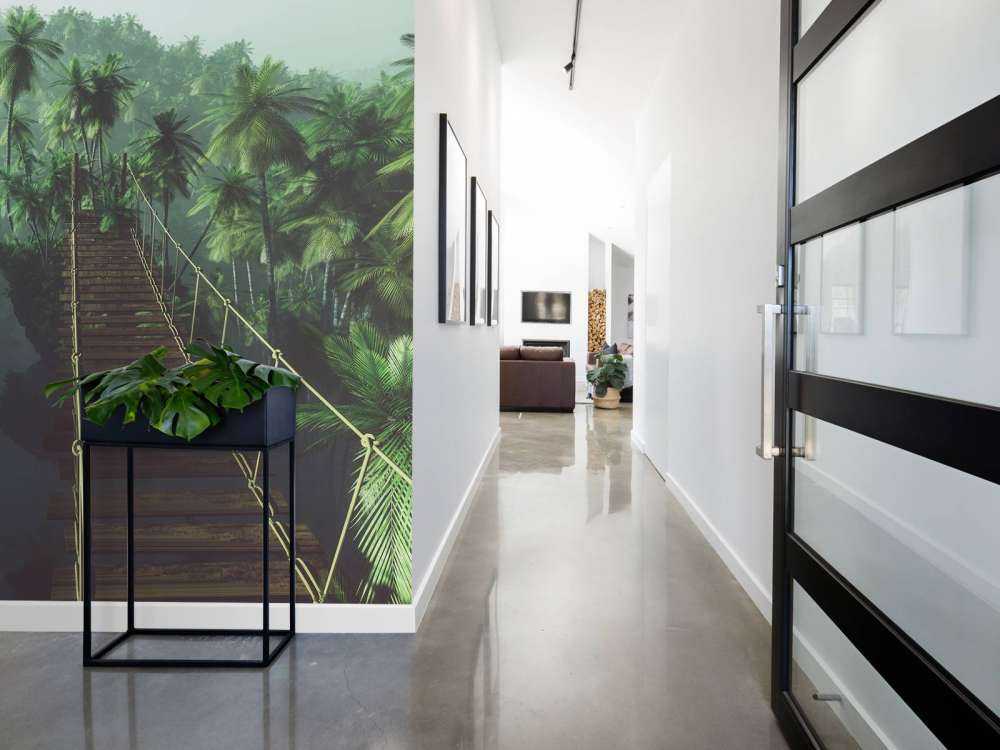 Ponte di corda nella nebbia