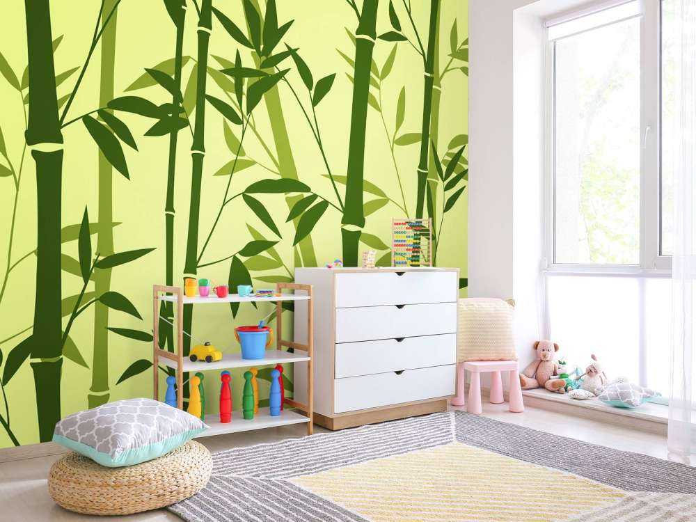 Illustrazione della foresta di bambù