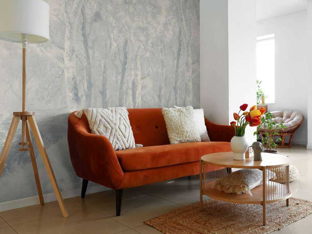 Panorama Blu di Paesaggio Forestale