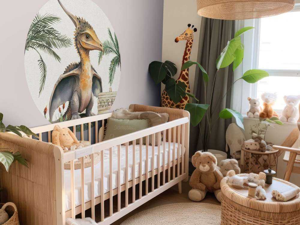 Baby pteranodon nella giungla