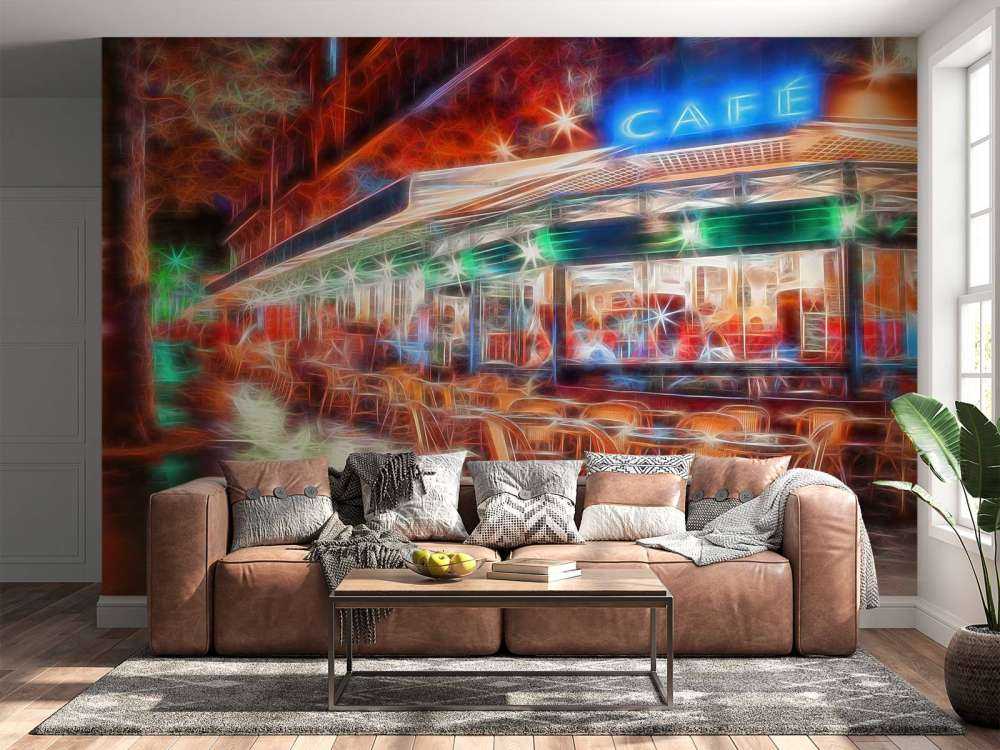 Sidewalk cafe in Paris, France