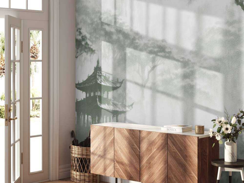 Padiglione Orientale Nebbioso, verde