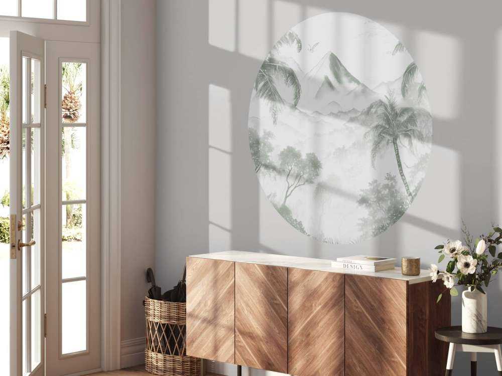 Alba sull'Isola Vulcanica, verde