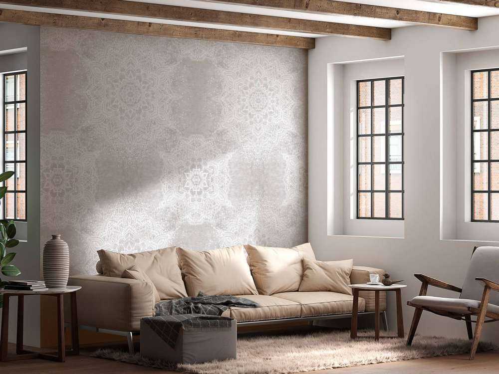 Mandala vintage di Ibiza - grigio neutro