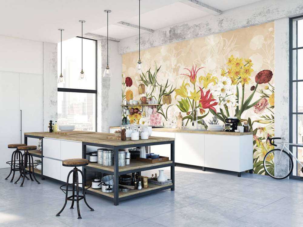 Fiori di Primavera - Beige Miele Caldo