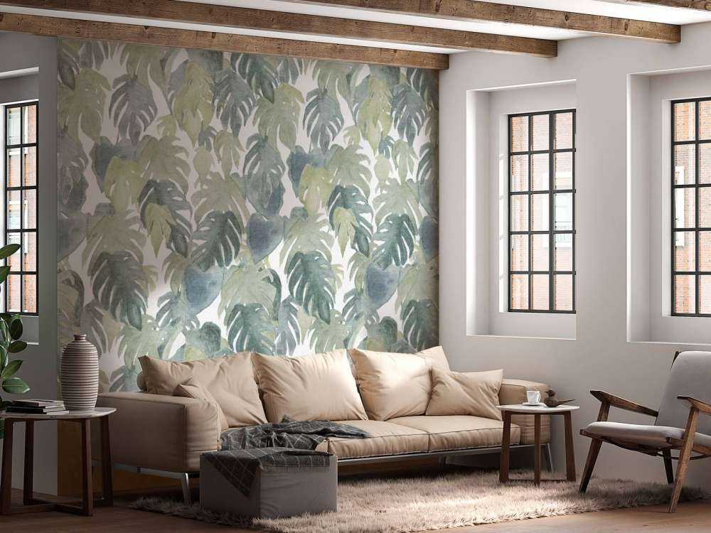 Palme tropicali ad acquerello