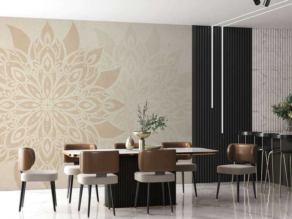 Beige Mandala Double