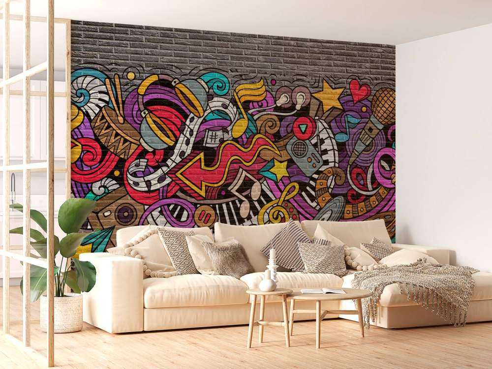 Graffiti musicali su mattoni