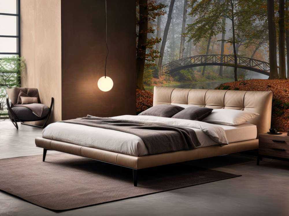 Ponte nella foresta autunnale