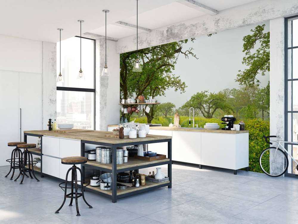 Sentiero attraverso colline con fiori gialli