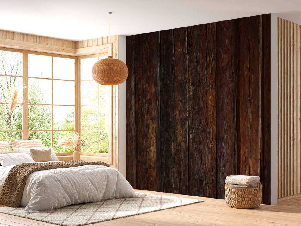 Legno scuro bruciato