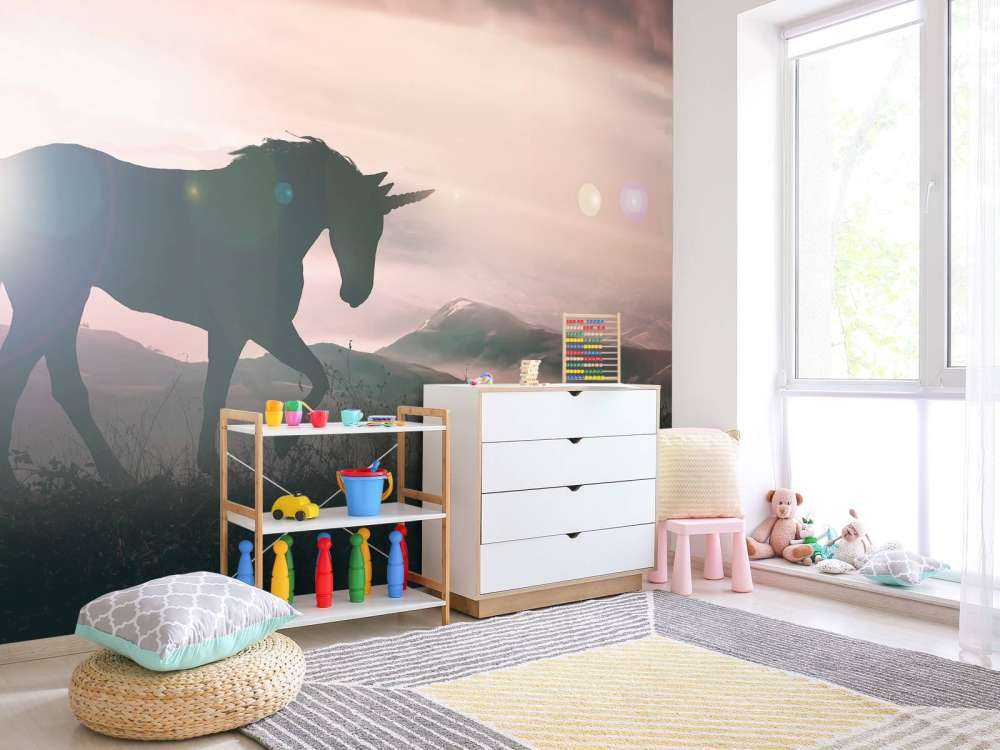 Unicorno al tramonto