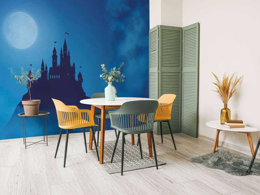 Castello con la luce della luna