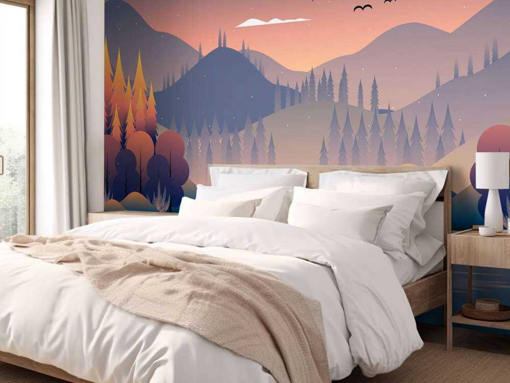 Illustrazione della foresta autunnale