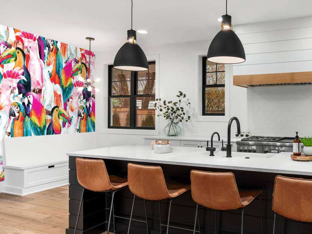 Uccelli dai colori tropicali