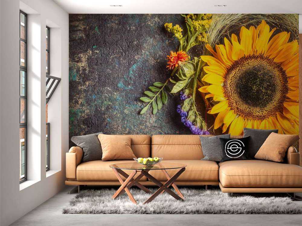 Statua floreale autunnale