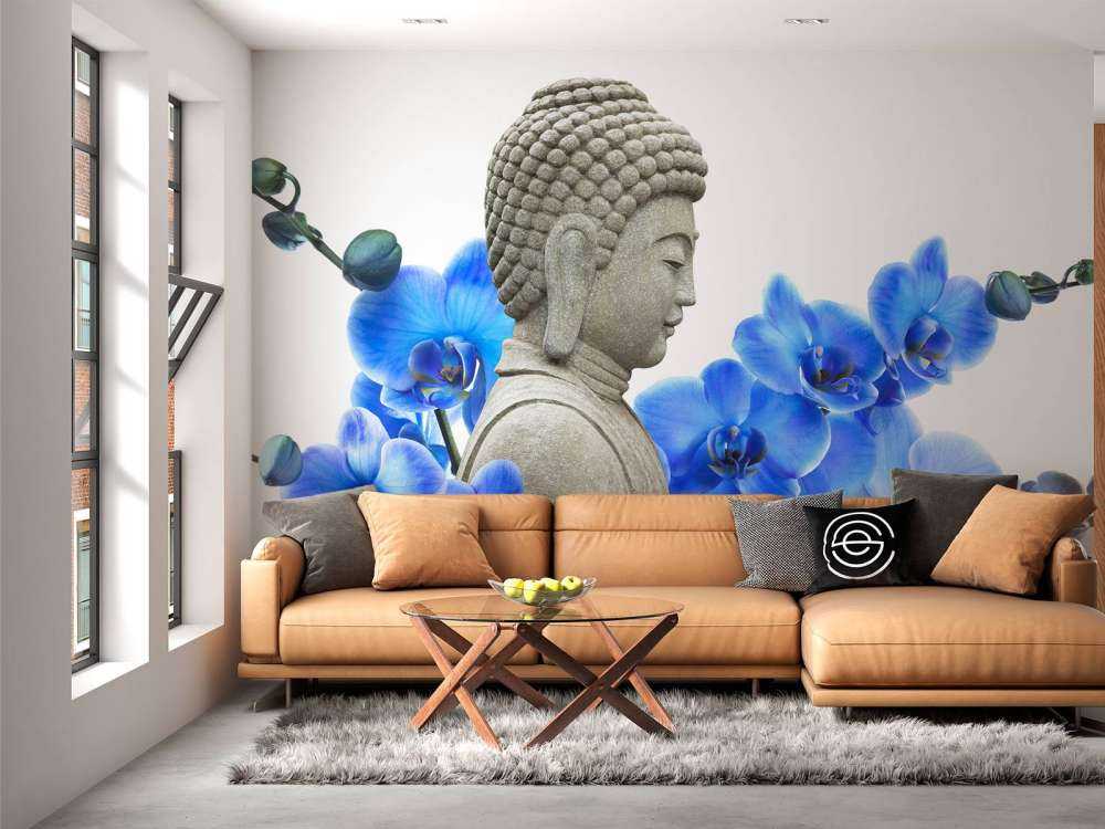 Buddha e orchidea