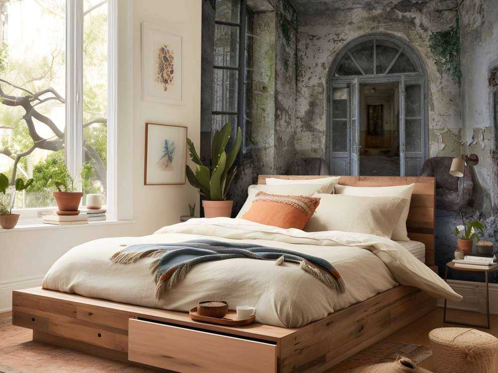 Corridoio in casa abbandonata