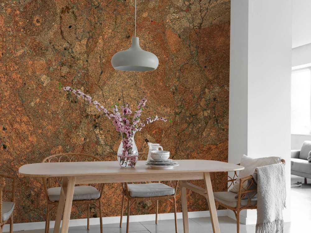 Marmo di colore terracotta