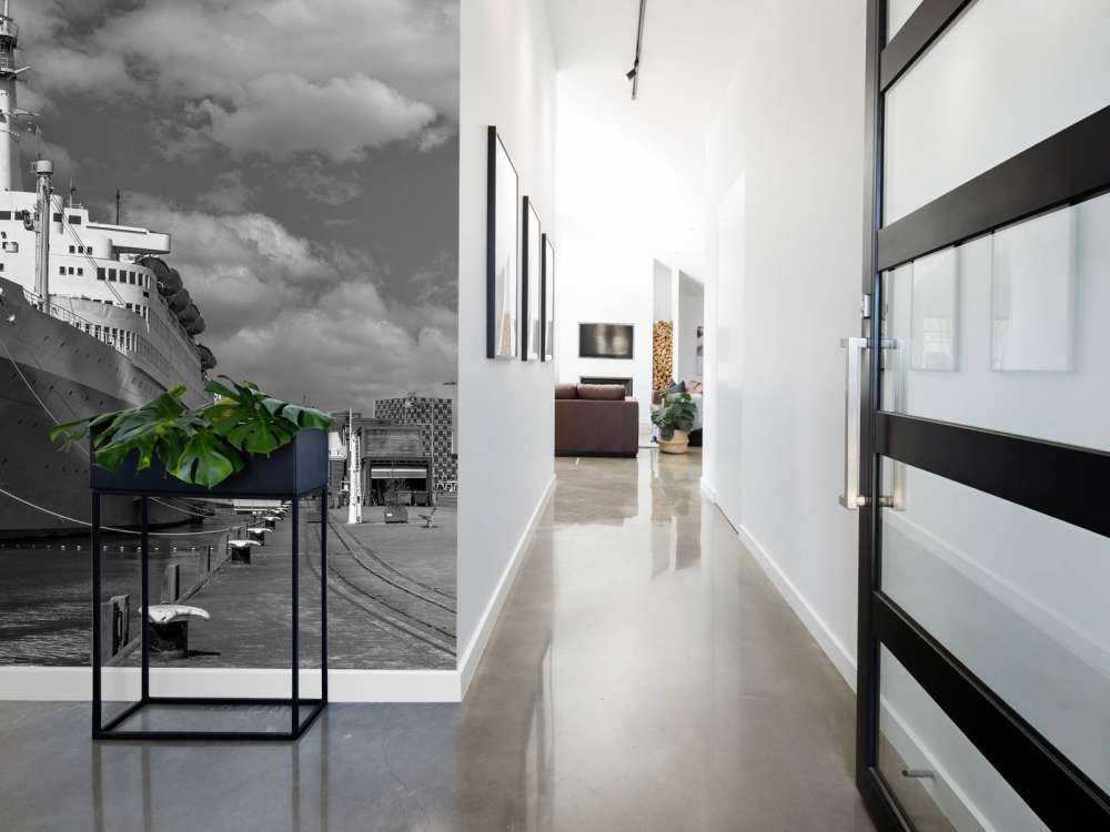 Ex piroscafo SS Rotterdam in bianco e nero