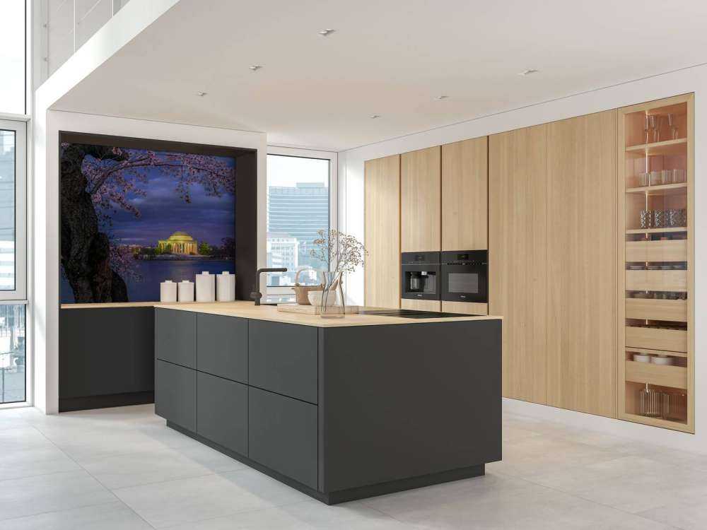 Cherry blossoms around the Jefferson Memorial