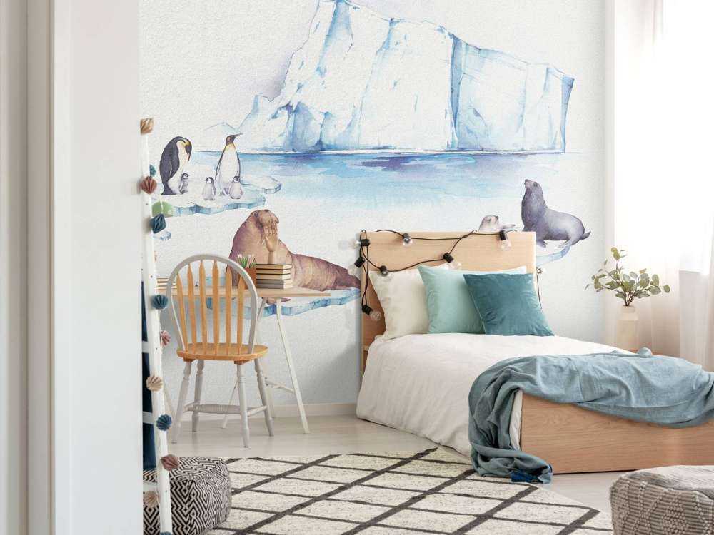 Animali del mondo di ghiaccio