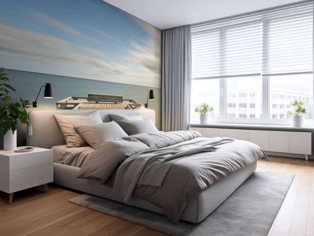 Lungo pontile in legno