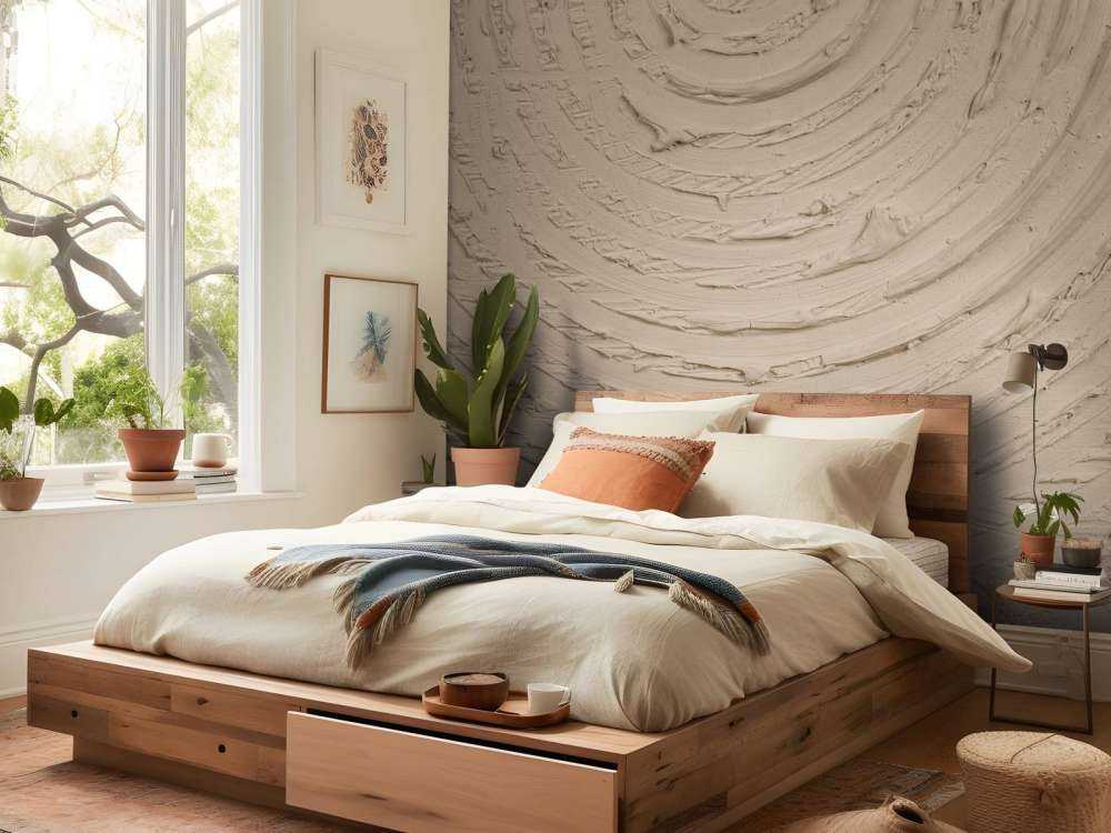 Forme e linee rotonde in color tortora