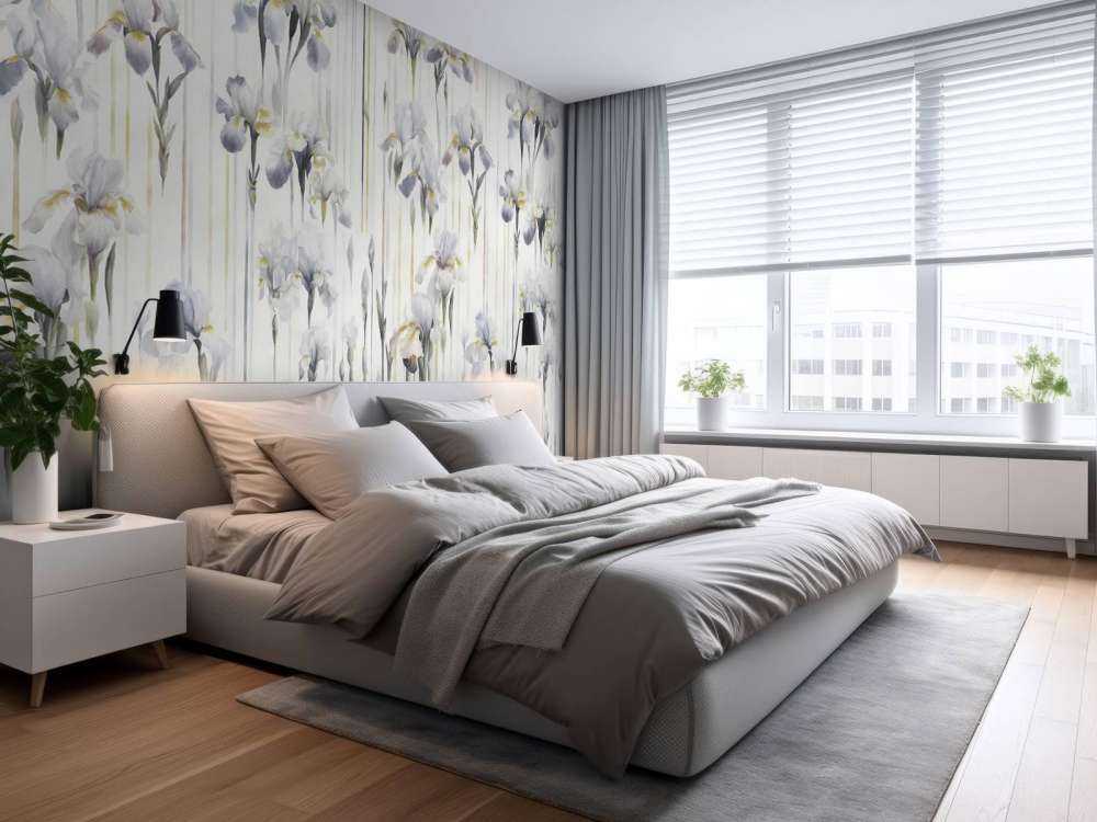 Iris e Strisce Grigio Senza Soluzione di Continuità