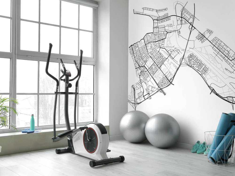 Mappa Amsterdam est, bianco