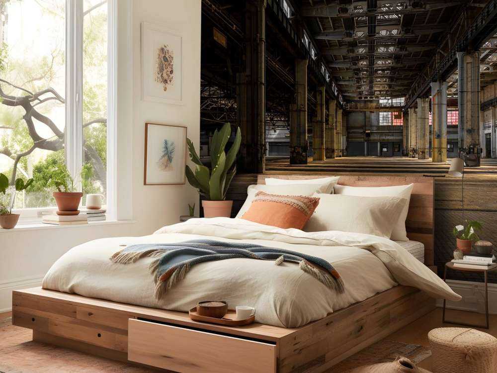 Una sala abbandonata