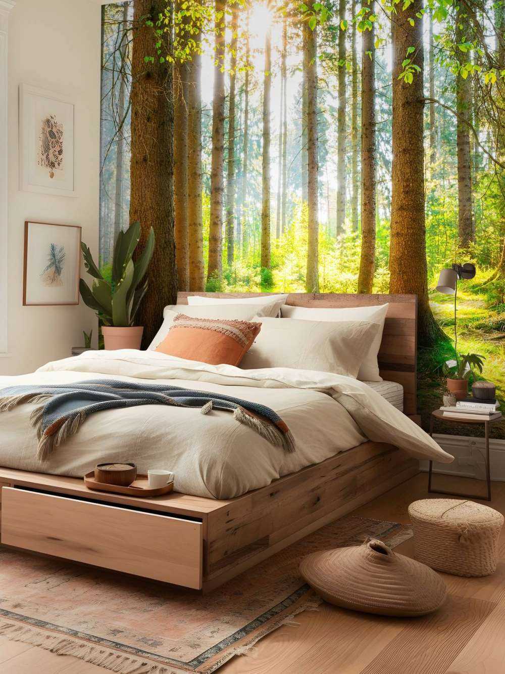 L'alba nella foresta
