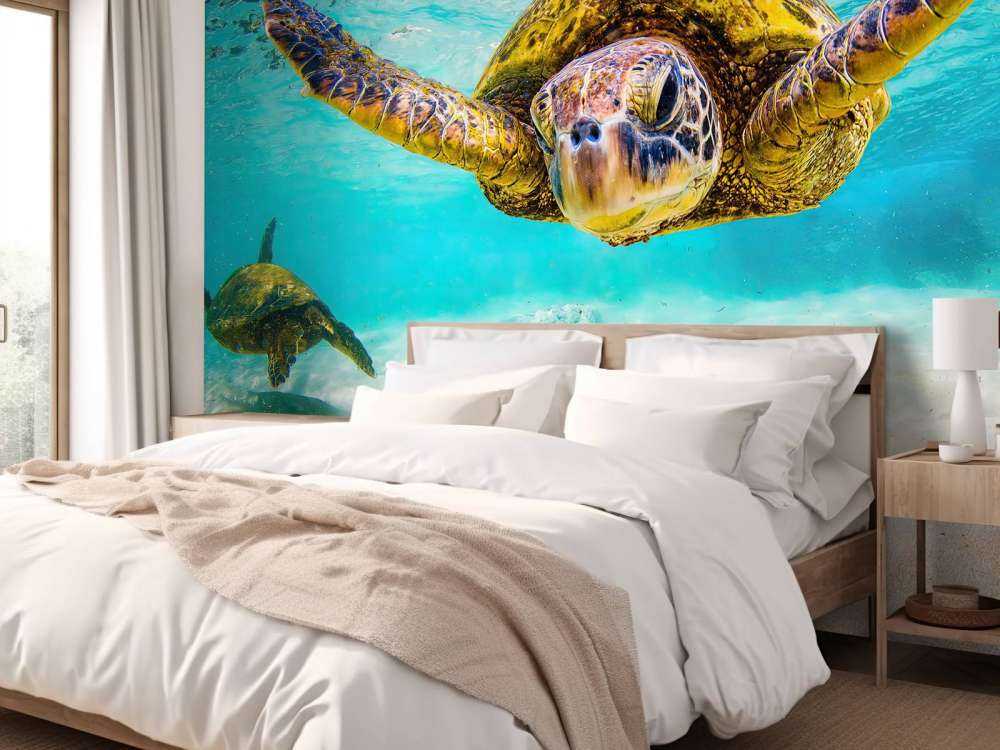 Tartaruga marina nell'oceano