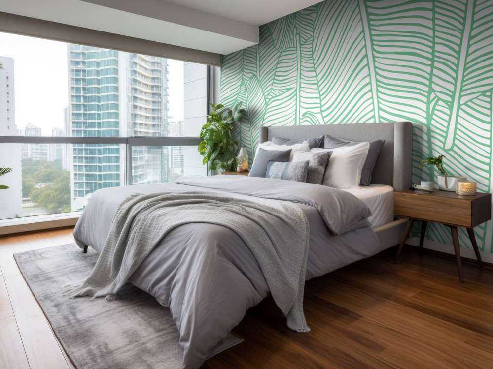 Modello a foglia verde