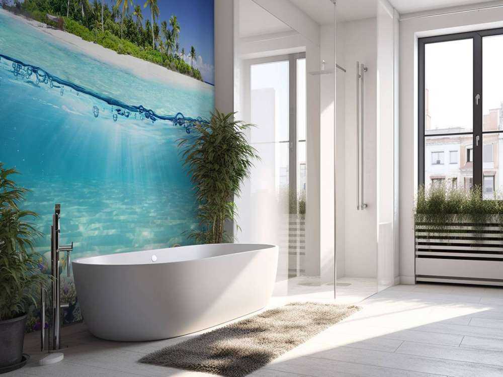 Isola tropicale e barriera corallina