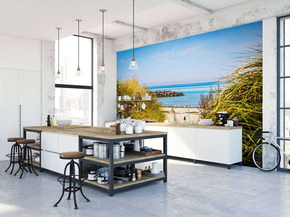 Spiaggia sulla costa del Mar Baltico