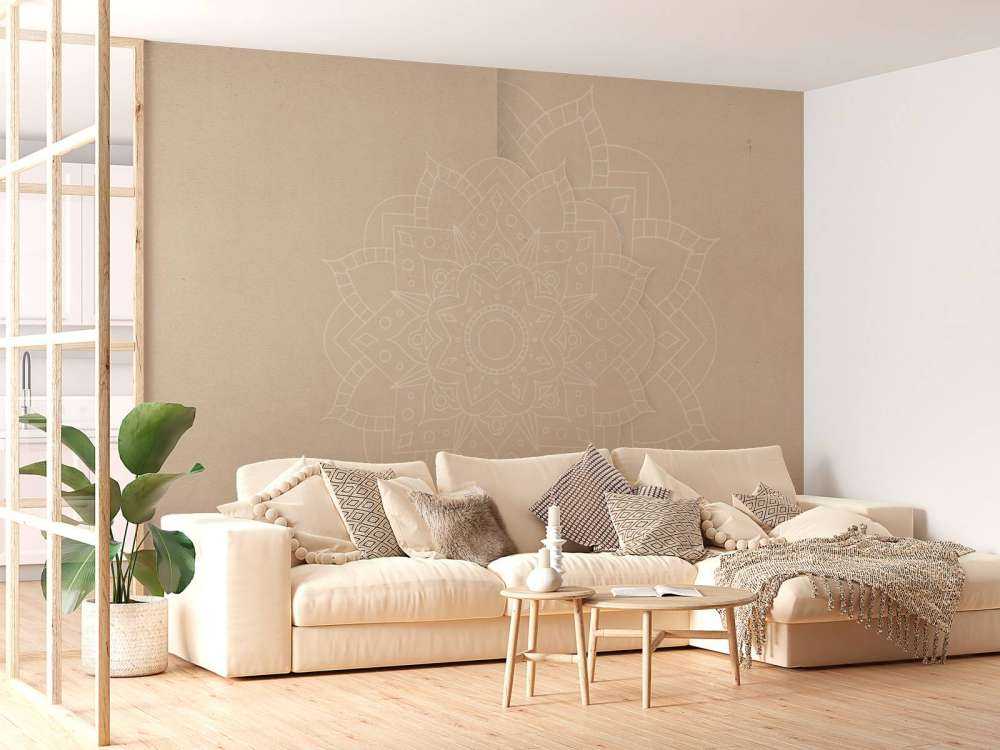 Atmosfera di mandala beige