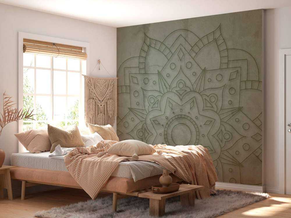 Weathered Mandala verde